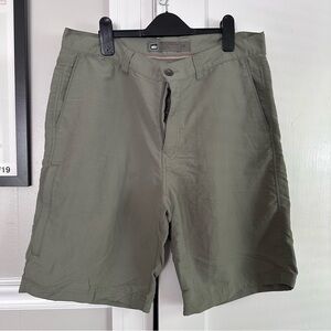 REI Men's Sage Green Flat Front Shorts